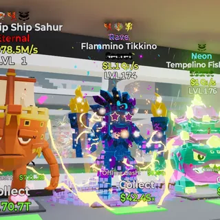 RAVE FLAMMINO TIKKINO 1.1QI/S LVL 174 FORTNITE STEAL THE BRAINROT
