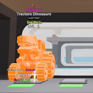 RAINBOW TRACTORO DINOSAURO STEAL THE BRAINROT FORTNITE