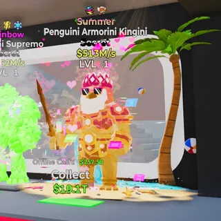 SUMMER PENGUINI ARMORINI KINGINI STEAL THE BRAINROT FORTNITE
