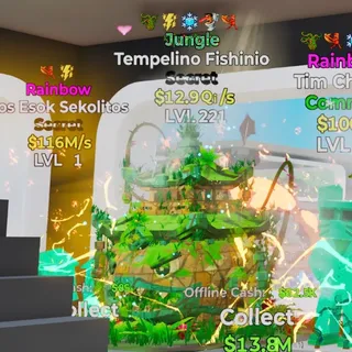 JUNGLE TEMPELINO FISHINIO 12.9QI/S LVL 221 FORTNITE STEAL THE BRAINROT