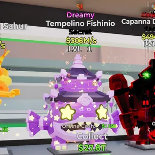 Dreamy Tempelino Fishinio 306M/s Fortnite Steal the Brainrot