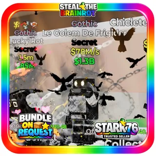 Gothic Le Golem De Frigider 78M/s Fortnite Steal The Brainrot