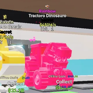 RAINBOW TRACTORO DINOSAURO STEAL THE BRAINROT FORTNITE