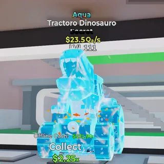 Aqua Tractoro Dinosauro 23.5Qa/s Fortnite Steal the Brainrot