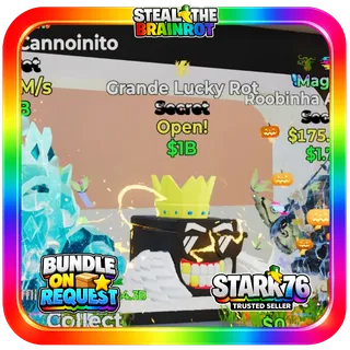 Grande Lucky Rot 1 trait Fortnite Steal The Brainrot