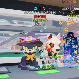 ETERNAL GATTINO E MORTOSSO 720M/s LVL 1 FORTNITE STEAL THE BRAINROT