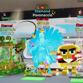 DIAMOND PAVONACCIO 5QI/S LVL 200 4 TRAITS FORTNITE STEAL THE BRAINROT