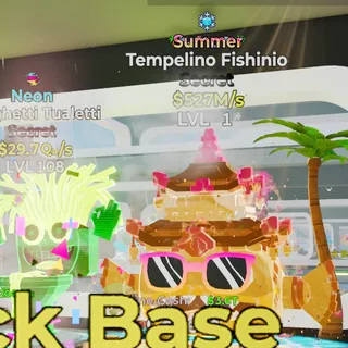 Summer Tempelino Fishinio 527M/s Steal the Brainrot Fortnite