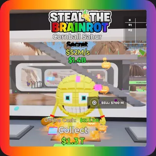 Fortnite Steal The Brainrot Cornball Sahur Secret 52M/s