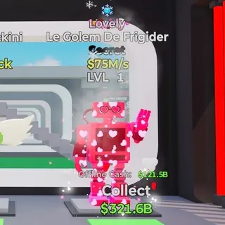LOVELY LE GOLEM DE FRIGIDER LIGHTNING FROZEN STEAL THE BRAINROT FORTNITE