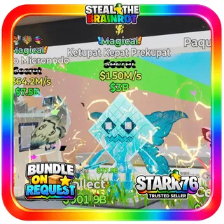 Ketupat Kepat Prekupat Magical 150M/s Fortnite Steal The Brainrot