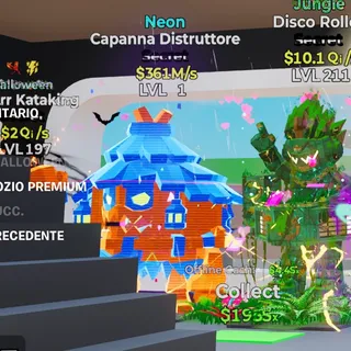 NEON CAPANNA DISTRUTTORE 361M/s LVL 1 FORTNITE STEAL THE BRAINROT