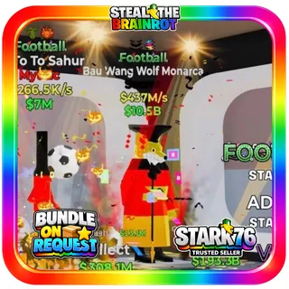 Football Bau Wang Wolf Monarca Fortnite Steal The Brainrot
