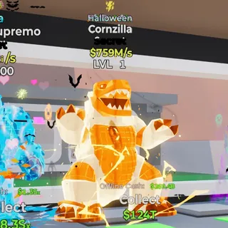 HALLOWEEN CORNZILLA 759M/s LVL 1 FORTNITE STEAL THE BRAINROT