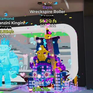RAVE WRECKSPIRE ROLLER 8.2QI/S LVL 202 4 TRAITS FORTNITE STEAL THE BRAINROT