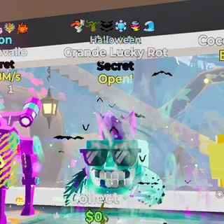 HALLOWEEN GRANDE LUCKY ROT 6 TRAITS FORTNITE STEAL THE BRAINROT