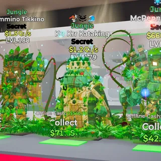 JUNGLE KRR KRR KATAKING 1.2QI/S LVL 179 3 TRAITS FORTNITE STEAL THE BRAINROT