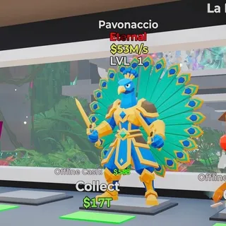 ETERNAL PAVONACCIO 53M/s LVL 1 FORTNITE STEAL THE BRAINROT