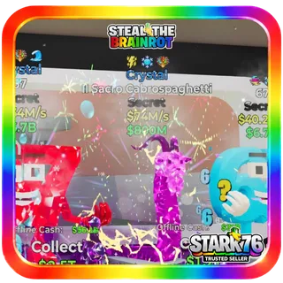 Crystal Il Sacro Cabrospaghetti 74M/s Fortnite Steal The Brainrot