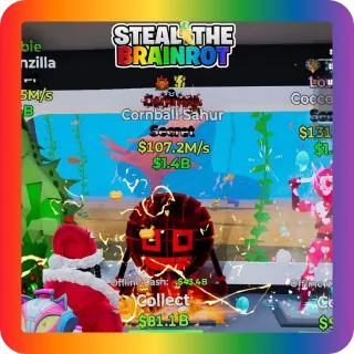 Fortnite Steal The Brainrot Darkness Cornball Sahur Secret 107.2M/s