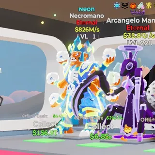 NEON NECROMANO 826M/s LVL 1 FORTNITE STEAL THE BRAINROT