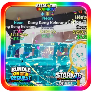 Neon Rang Reng Kelerang 200M/s Steal The Brainrot