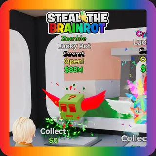 Fortnite Steal The Brainrot Zombie Lucky Rot Secret 85M