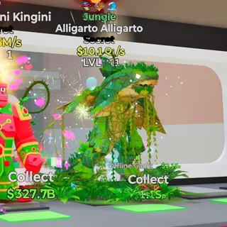 JUNGLE ALLIGARTO ALLIGARTO 4 TRAITS 10.1Qi/s LVL 1 FORTNITE STEAL THE BRAINROT
