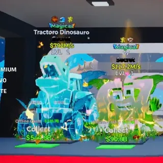 MAGICAL TRACTORO DINOSAURO STEAL THE BRAINROT FORTNITE