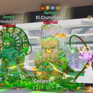 JUNGLE EL CRUNCHADOR 16.3QI/S LVL 215 FORTNITE STEAL THE BRAINROT