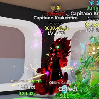 DARKNESS CAPITANO KRAKENFIRE 839.4QA/S LVL 170 FORTNITE STEAL THE BRAINROT