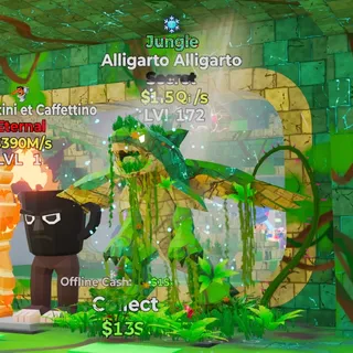 JUNGLE ALLIGARTO ALLIGARTO 1.5QI/S LVL 172 FORTNITE STEAL THE BRAINROT
