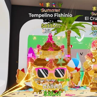 Summer Tempelino Fishinio 4 Trait 833M/s Steal the Brainrot Fortnite