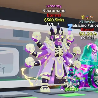 DREAMY NECROMANO 560.5M/s LVL 1 FORTNITE STEAL THE BRAINROT
