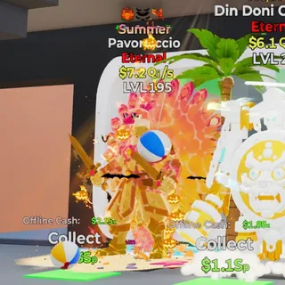 SUMMER PAVONACCIO 7.2QI/S LVL 195 3 TRAITS FORTNITE STEAL THE BRAINROT