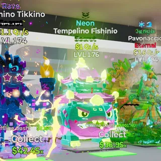NEON TEMPELINO FISHINIO 1QI/S LVL 176 FORTNITE STEAL THE BRAINROT