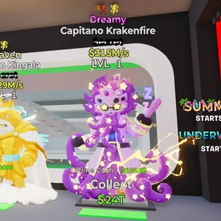 Dreamy Capitano Krakenfire 2 Trait 315M/s Steal the Brainrot Fortnite