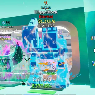 AQUA DIGGOBLOCK 1.3Qi/s LVL 162 FORTNITE STEAL THE BRAINROT
