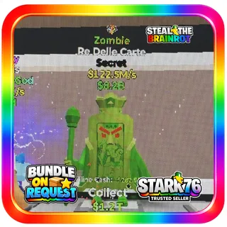 Zombie Re Delle Carte 122.5M/s Steal The Brainrot