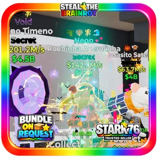 Neon Roobinha Acerolinha 4 Traits 142.3M/s Fortnite Steal The Brainrot