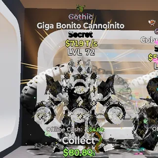 GOTHIC GIGA BONITO CANNONOINITO 1 TRAIT STEAL THE BRAINROT FORTNITE