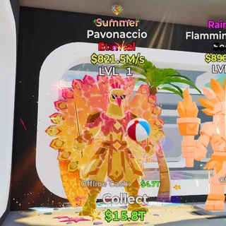 Summer Pavonaccio 1 Trait 821.5M/s Steal the Brainrot Fortnite