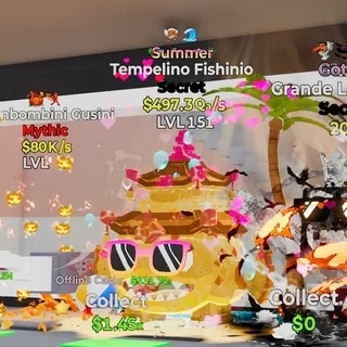 Summer Tempelino Fishinio 2 Trait 497.3Qa/s Fortnite Steal the Brainrot