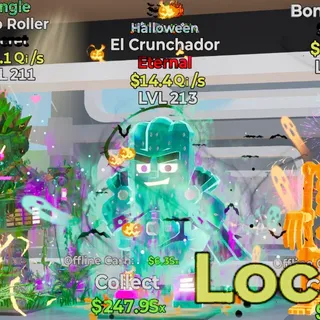 HALLOWEEN EL CRUNCHADOR 14.4Qi/s LVL 213 FORTNITE STEAL THE BRAINROT
