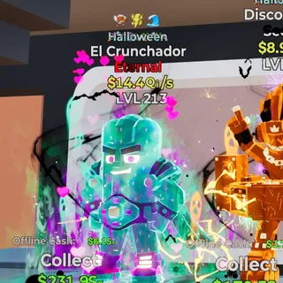HALLOWEEN EL CRUNCHADOR 14.4Qi/s LVL 213 FORTNITE STEAL THE BRAINROT