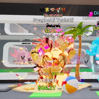 Summer Spaghetti Tualetti 1.1B/s Fortnite Steal the Brainrot