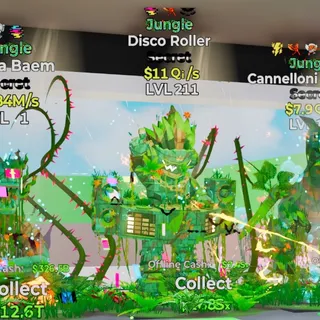 JUNGLE DISCO ROLLER 11QI/S LVL 211 FORTNITE STEAL THE BRAINROT