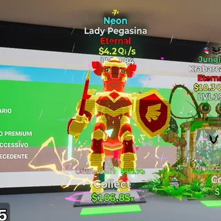 NEON LADY PEGASINA 4.2QI/S LVL 184 1 TRAIT FORTNITE STEAL THE BRAINROT