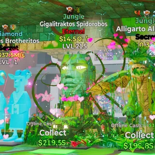 JUNGLE GIGALITRAKTOS SPIDOROBOS 14.5QI/S LVL 215 2 TRAITS FORTNITE STEAL THE BRAINROT