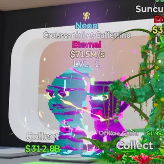 NEON CROISSANTINI ET CAFFETTINO 715M/S LVL 1 FORTNITE STEAL THE BRAINROT